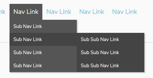 multi tiered navigation menu example